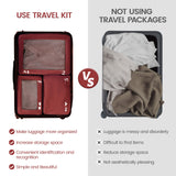 7 Set Packing Cubes with Number Icon