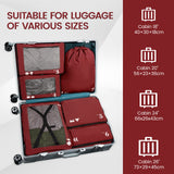 7 Set Packing Cubes with Number Icon