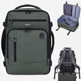 17" Travel Backpack for Men Carry on Backpacks Fit 15.6" Laptop, Small Flight Approved Bag with 16 Pockets, Water Resistant Casual Daypack School College Business 25L