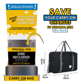Narwey 3112 Foldable Duffel Bag Tote with Shoulder Strap (For Spirit Airlines)