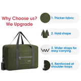 Narwey 3112 Foldable Duffel Bag Tote with Shoulder Strap (For Spirit Airlines)
