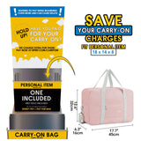 Narwey 3112 Foldable Duffel Bag Tote with Shoulder Strap (For Spirit Airlines)