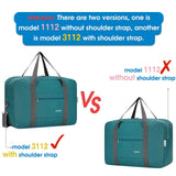 Narwey 3112 Foldable Duffel Bag Tote with Shoulder Strap (For Spirit Airlines)