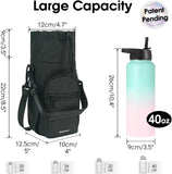 Insulated Water Bottle Holder with Adjustable Strap 32oz 40oz