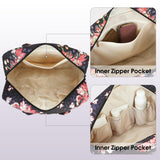 Quilted Travel Duffel Bag for Women Trolley Sleeve Tote Floral Print Personal Item Bag for Spirit Airlines Approved Underseat Carry on Weekender Gym Bag Christmas Gift