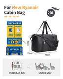 Narwey for Ryanair Cabin Bag 40x30x20 Underseat Foldable Travel Duffel Ryan Air Hospital Bag Carry on Hand Luggage Holdall Tote Weekend Overnight Bag for Women and Men 20L