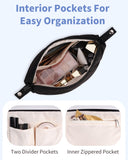 Narwey Quilted Puffy Padded Toiletry Makeup Bag