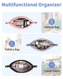 Narwey Quilted Puffy Padded Toiletry Makeup Bag