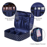 Narwey Travel Large Cosmetic Case Makeup Bag