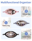 Narwey Quilted Puffy Padded Toiletry Makeup Bag
