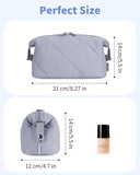 Narwey Quilted Puffy Padded Toiletry Makeup Bag