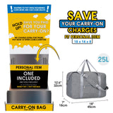 Narwey Airlines Approved Carry on Duffel Bag