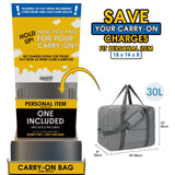 Foldable Travel Duffel Bag Carry on Luggage With Shoulder Strap