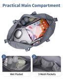 NW0330901 - Narwey Carry on luaggage 22x14x9 Airlines Approved Foldable Carry on Bag Travel Duffel Packable Duffle with Wet Pocket Overnight for Women and Men 40L
