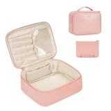 Narwey Vegan Leather Makeup Cosmetic Case Set (2 PCS)