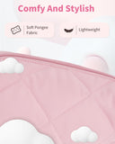 Narwey Quilted Puffy Padded Toiletry Makeup Bag