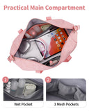 NW0330901 - Narwey Carry on luaggage 22x14x9 Airlines Approved Foldable Carry on Bag Travel Duffel Packable Duffle with Wet Pocket Overnight for Women and Men 40L