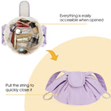 Barrel Drawstring Toiletry Makeup Bag