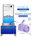 NW0330901 - Narwey Carry on luaggage 22x14x9 Airlines Approved Foldable Carry on Bag Travel Duffel Packable Duffle with Wet Pocket Overnight for Women and Men 40L