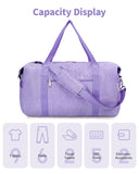 NW0330901 - Narwey Carry on luaggage 22x14x9 Airlines Approved Foldable Carry on Bag Travel Duffel Packable Duffle with Wet Pocket Overnight for Women and Men 40L
