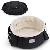 Narwey Barrel Drawstring Makeup Bag, Large Quilted Puffer Cosmetic Bag, Puffy Make Up Bags, Travel Toiletry Bags for Traveling Women Toiletries Organizer, Gift for Teen Girls