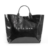 PVC Tote Bag for Women Clear Plastic Handbag Large Work