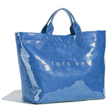 PVC Tote Bag for Women Clear Plastic Handbag Large Work