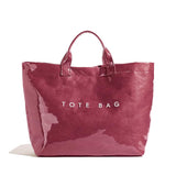 PVC Tote Bag for Women Clear Plastic Handbag Large Work