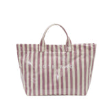 Striped Large-capacity PVC Tote Bag for Women Shoulder Bag