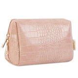 NARWEY Crocodile Grain PU Leather Makeup Bag For Women