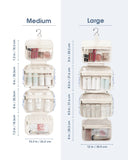 Narwey Hanging Floral Toiletry Bag for Women Travel Makeup Bag Organizer Toiletries Bag