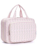 Narwey Hanging Floral Toiletry Bag for Women Travel Makeup Bag Organizer Toiletries Bag