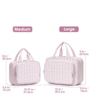 Narwey Hanging Floral Toiletry Bag for Women Travel Makeup Bag Organizer Toiletries Bag