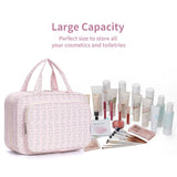 Narwey Hanging Floral Toiletry Bag for Women Travel Makeup Bag Organizer Toiletries Bag
