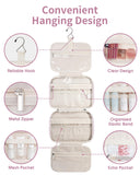 Narwey Hanging Floral Toiletry Bag for Women Travel Makeup Bag Organizer Toiletries Bag