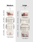 Hanging Toiletry Makeup Bag for Travel Checkered