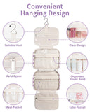 Hanging Toiletry Makeup Bag for Travel Checkered