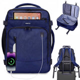 17" Travel Backpack for Men Carry on Backpacks Fit 15.6" Laptop, Small Flight Approved Bag with 16 Pockets, Water Resistant Casual Daypack School College Business 25L